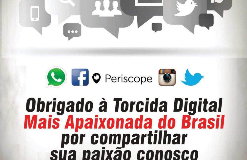 Torcida coral marca presença nas redes