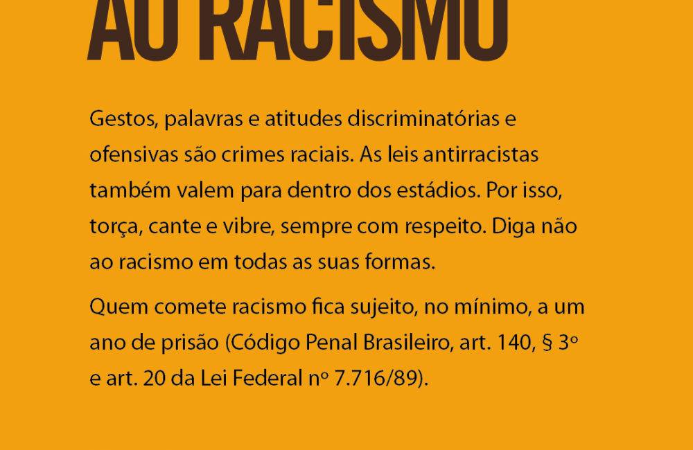 Em parceria com times, MPPE encampa ação contra o racismo no futebol