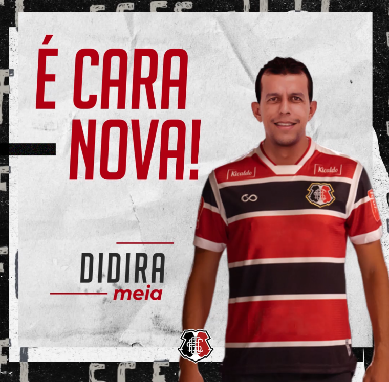 Didira é o novo meia do Santa Cruz