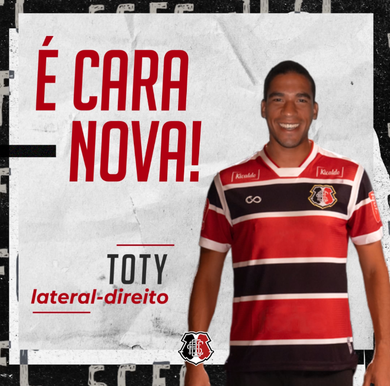 Toty é mais um reforço para a lateral direita do Santa Cruz