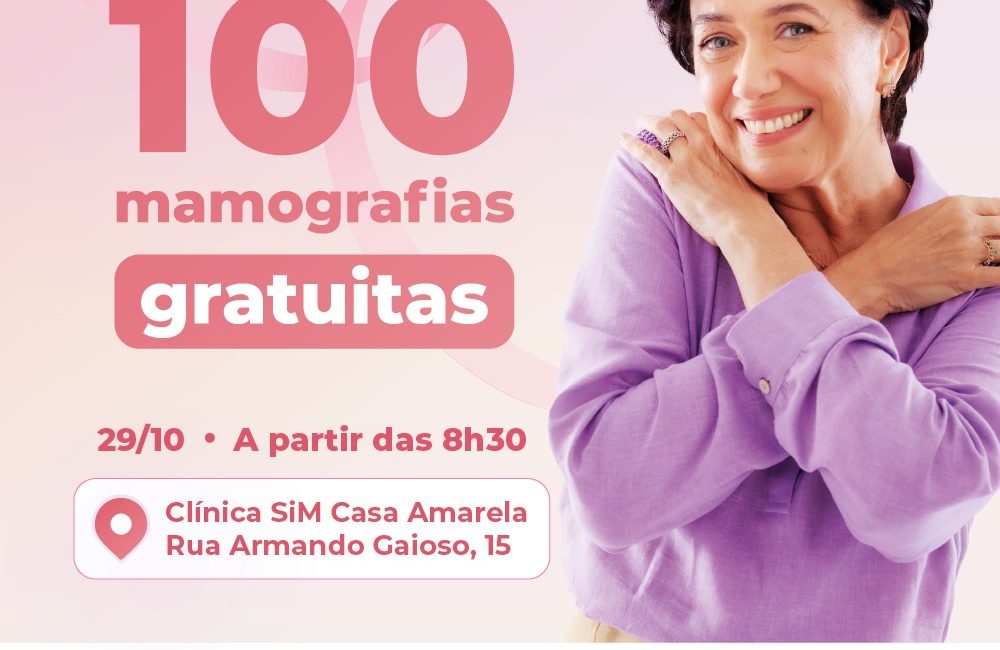 Outubro Rosa: Cartão SiM abre cadastro para exames gratuitos de mamografia nesta sexta