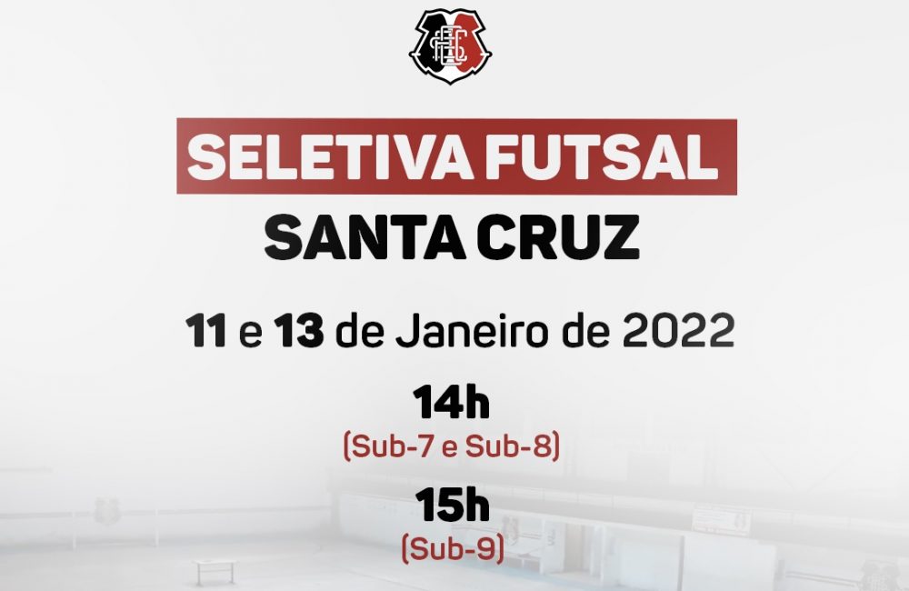 Futsal do Santa Cruz abre seletiva para novos atletas