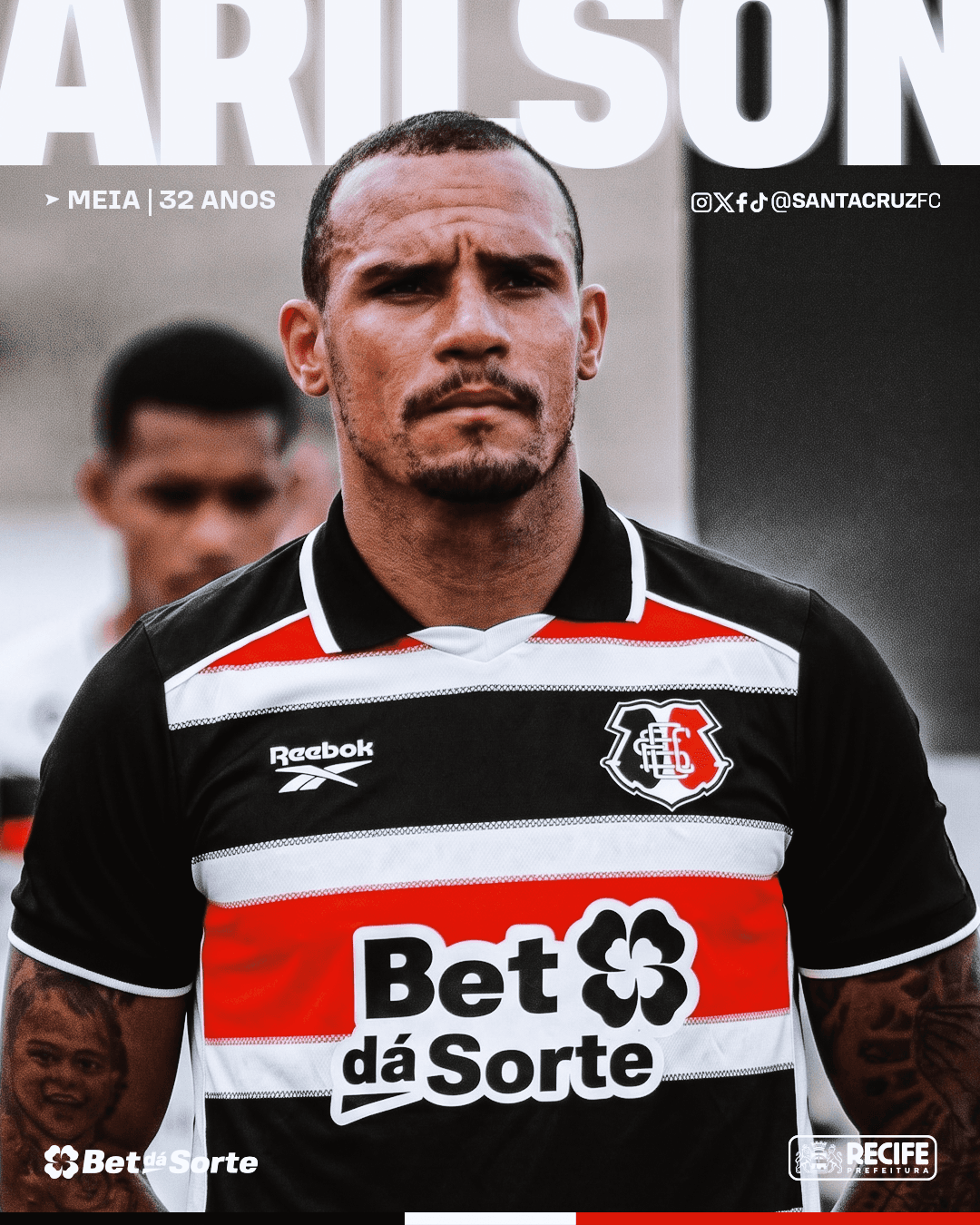 Arilson é o novo reforço do Santa Cruz