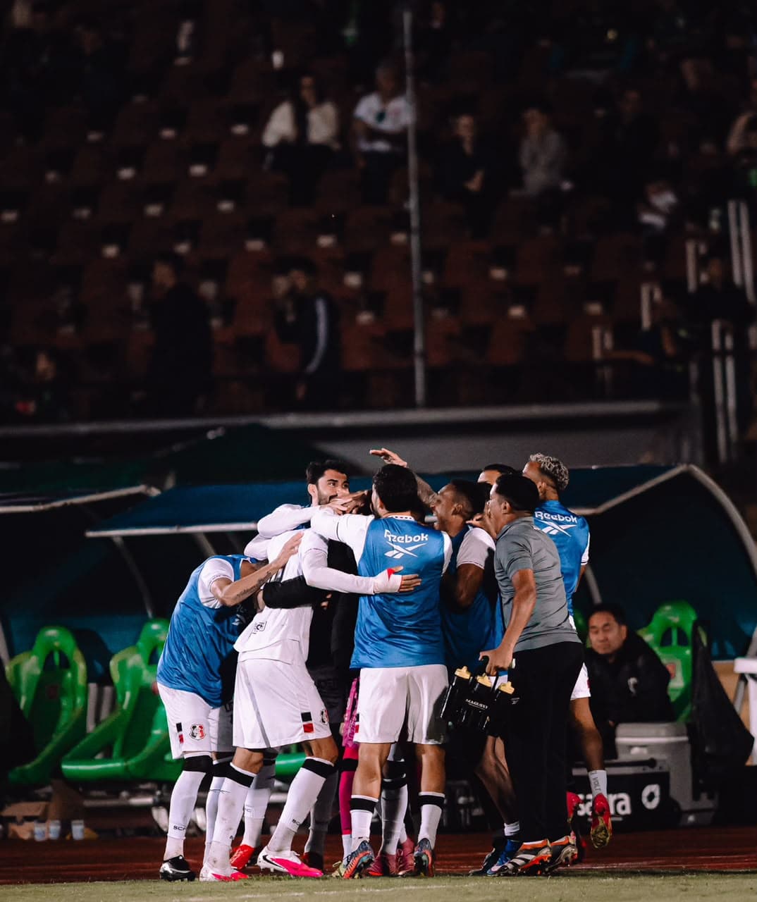 No fim do jogo, o Santa Cruz fez a festa