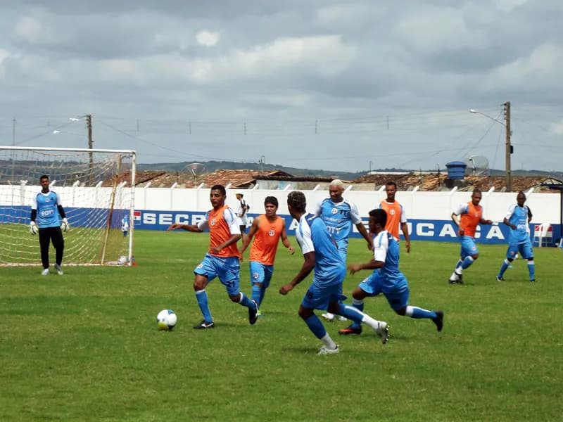 Santa Cruz finalizando pré-temporada em Sairé/PE, nesta sexta-feira (17).