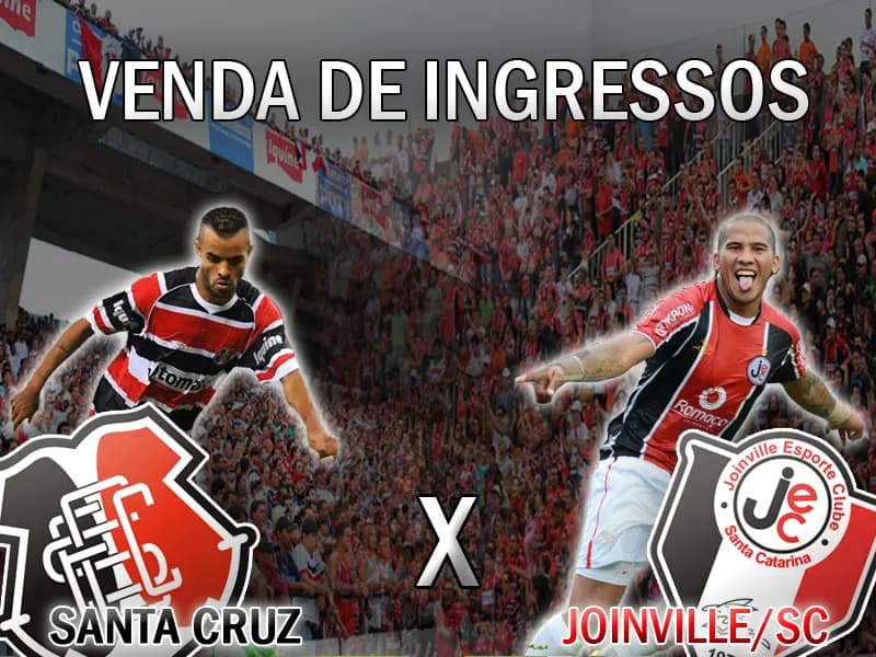 Início da venda de ingressos para Santa Cruz x Joinville/SC.