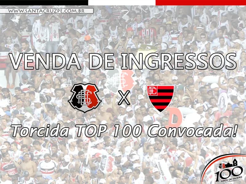 Continuam promoções de ingressos, agora, para Santa Cruz x Oeste/SP.