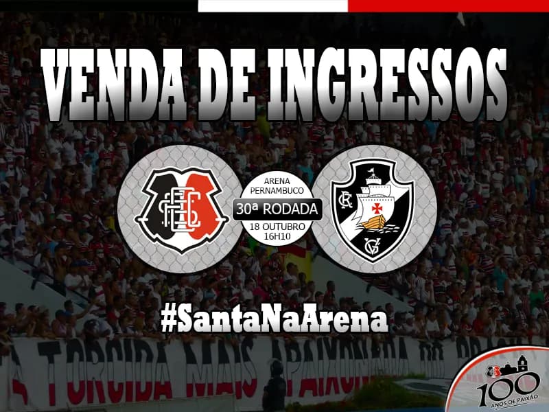 Venda de ingressos para jogo contra o Vasco na Arena PE.
