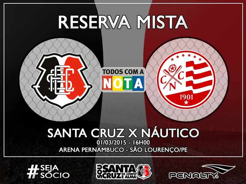 Santa Cruz disponibilizará até 2 mil ingressos do TCN para o Náutico
